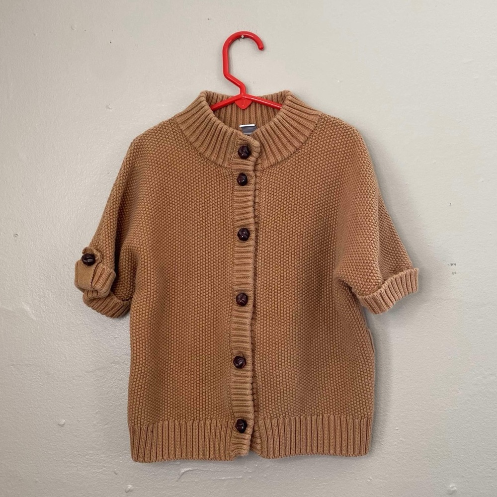 Janie and Jack Tan Knit Sweater